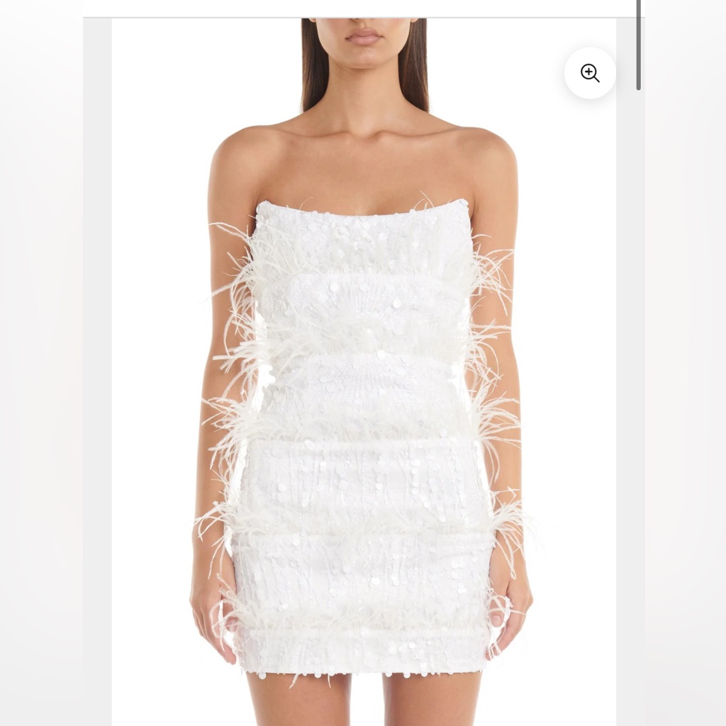 Eliya The Label - Elegant White Strapless Dress - Bachelorette Wedding